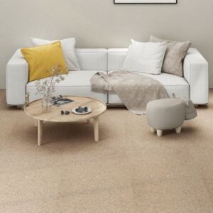 VidaXL Carpet Floor Tiles 16 pcs 4 m² 25x100 cm Light Beige