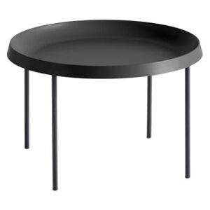 Tulou End table - / Ø 55 x H 35 cm by Hay Black