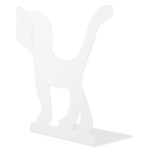 Montparnasse Book end - Dog - Steel by A di Alessi White