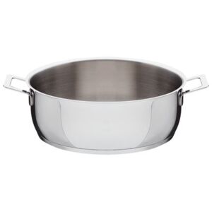 Pots and Pans Low casserole - 2 handles by A di Alessi Metal