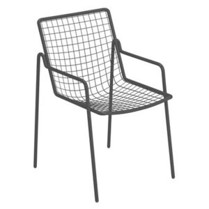Rio R50 Stackable armchair - / Metal by Emu Black