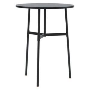 Union High table - / Ø 80 x H 105.5 cm – Fenix laminate by Normann Copenhagen Black
