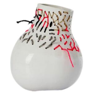 Butternut Embroidery Vase by Domestic White