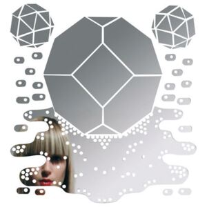 Meltingpolyhedron self-sticking mirror - Sticker by Domestic Mirror