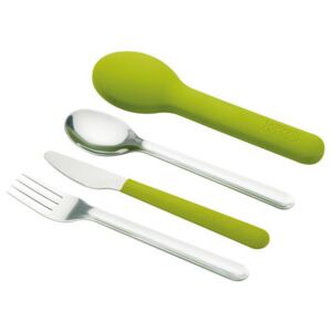 GoEat Set - Cutlery set to go by Joseph Joseph Green/Metal