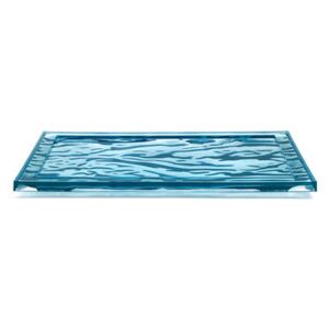 Dune Large Tray - / 55 x 38 cm - PMMA by Kartell Blue