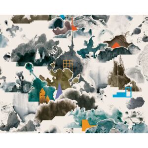WallpaperLab Fog Panoramic Wallpaper by Domestic Multicoloured