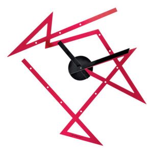 Time Maze Wall clock - 50 x 47.5 cm by Alessi Red/Black