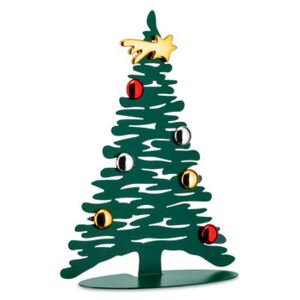 Bark Tree Decoration - / Christmas tree H 30 cm + 3 coloured magnets by Alessi Green