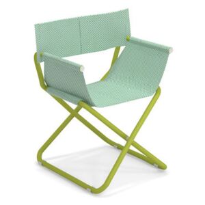 Snooze Directeur Folding armchair - / Fabric & Metal by Emu Green