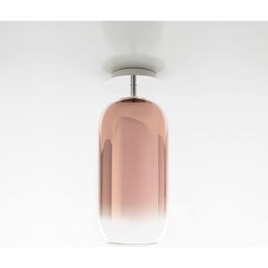 Gople Ceiling light - / Glass - H 50 cm by Artemide Transparent/Metal
