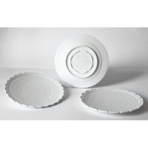 Machine Collection Plate - / Set of 3 - Ø 27,2 cm by Diesel living with Seletti White