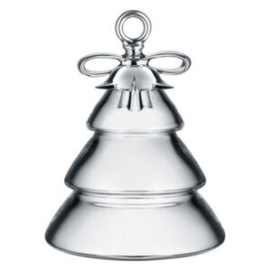 Dressed for X-mas Bauble - H 12,5 cm - Blown glass & Bone China by Alessi Silver