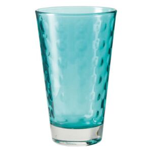 Optic Long drink glass - H 13 x Ø 8 cm - 30 cl by Leonardo Blue