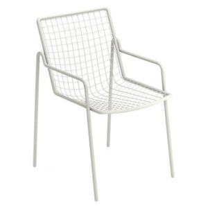 Rio R50 Stackable armchair - / Metal by Emu White