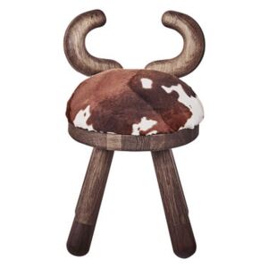 Cow Children's chair - / H 39 cm by EO Brown/Natural wood
