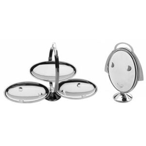 Anna gong Tray - Foldable - 3 compartments by Alessi Metal