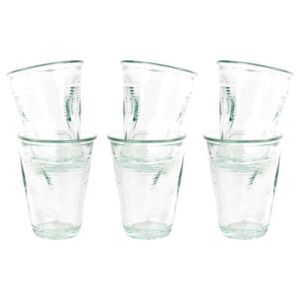 Crushed glass Cup - / Pack of 6 by Rob Brandt - Pop Corn Transparent