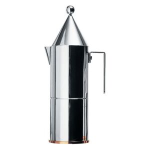 La Conica Italian espresso maker - 6 cups by Alessi Metal