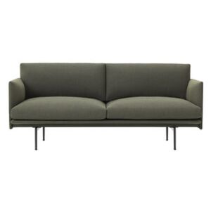 Straight sofa / L 170 cm - Fabric by Muuto Green