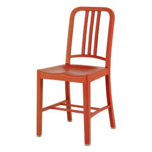 111 Navy chair Chair - Recycled plastic by Emeco Orange