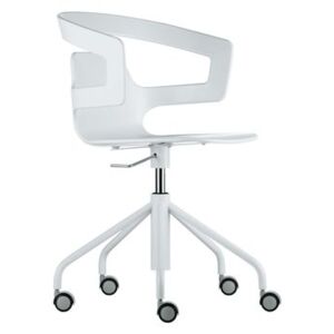 Segesta Studio Armchair on casters - With castors by Alias White
