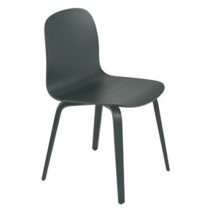 Visu Chair - / Wooden legs by Muuto Green