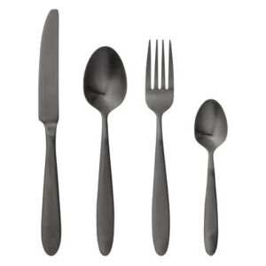 Cutlery set - 4 pieces by Bloomingville Black