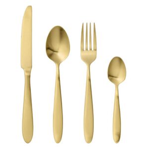Cutlery set - 4 pieces by Bloomingville Gold/Metal