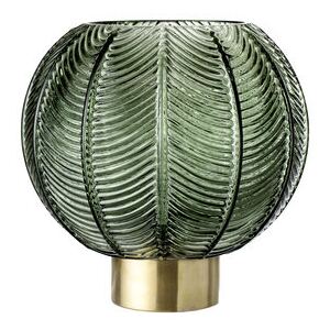Vase - / Glass & metal - Ø 20 x H 21 by Bloomingville Green/Gold/Metal