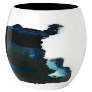 Stockholm Aquatic Vase - Ø 20 x H 24 cm by Stelton White/Blue
