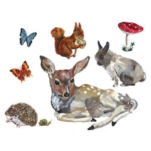 Les animaux 1 Sticker - Set of 8 stickers by Domestic Multicoloured