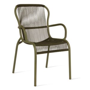 Loop Rope Stackable armchair - / Hand-woven polypropylene cord by Vincent Sheppard Green