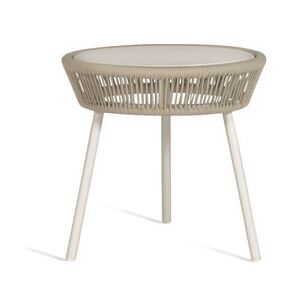 Loop Rope End table - / Hand-woven polyethylene cord by Vincent Sheppard Beige