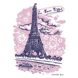 La Tour Eiffel Sticker - 25 x 35 cm by Domestic Pink