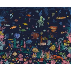 Sous la mer Wallpaper - / Panoramic - 8 widths by Domestic Blue