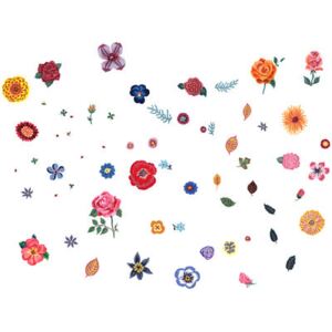Des fleurs Sticker - Set of 40 by Domestic Multicoloured