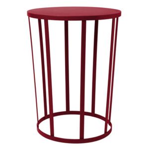 Hollo End table - Stool / Ø 35 x H 44 cm by Petite Friture Red