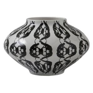 Greeky Vase - Ø 30 x H 19 cm / Hand made by Driade White/Black
