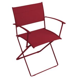Plein air Folding armchair - Fabric by Fermob Red