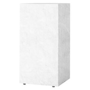 Plinth Tall End table - / Marble - 30 x 30 x H 51 cm by Menu White