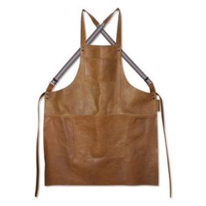 Apron - leather / Crossed straps by Dutchdeluxes Brown