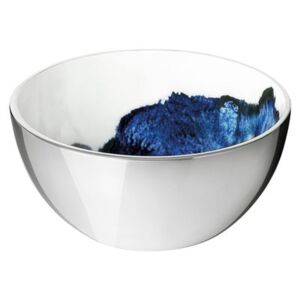 Stockholm Aquatic Small dish - Ø 10 x H 5,4 cm by Stelton White/Blue/Metal