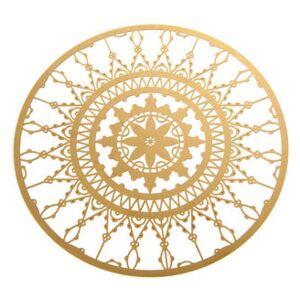 Italic Lace Glass coaster - Ø 10 cm - Set of 4 by Driade Kosmo Gold