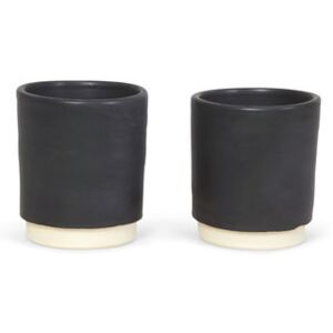 Otto Cup - / Without handle - Set of 2 by Frama Black