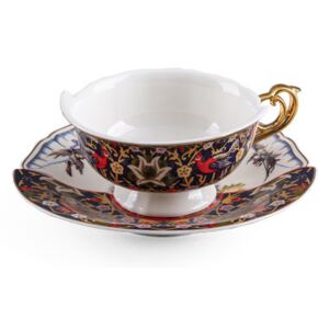 Hybrid Kannauj Teacup - / Cup + saucer set by Seletti Multicoloured