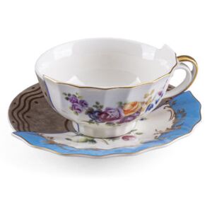 Hybrid Kerma Teacup - / Cup + saucer set by Seletti Multicoloured