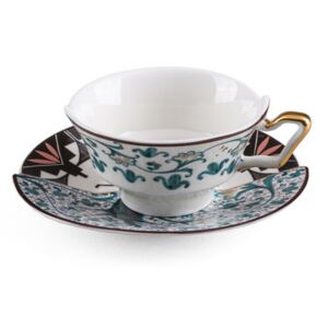 Hybrid Aspero Teacup - / Cup + saucer set by Seletti Multicoloured
