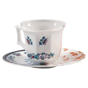 Hybrid Leonia Coffee cup - Set cup + saucer by Seletti Multicoloured