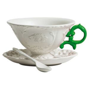 I-Tea Teacup by Seletti White/Green